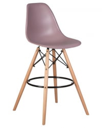 Стул барный DOBRIN DSW BAR (ножки светлый бук, цвет сиреневый (P-04)) 2 шт