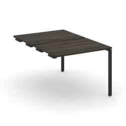 Двойной стол-приставка к опорным тумбам/шкафам CONCEPT CN.DSPR-001 Дуб Мали Черный