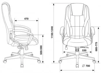 Кресло игровое Zombie 9 Blue