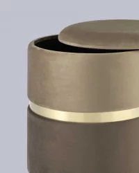 Банкетка Кэрри с ящиком велюр Коричневый