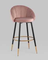 Стул Наоми барный велюр Розовый