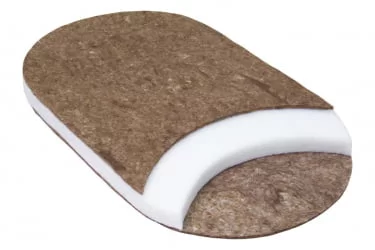 Матрас из ортофайбера с кокосом с двух сторон Кроха Зебра Стандарт Овальный