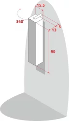 Шкаф в гостиную Хоп Шелф Арт Молочный дуб