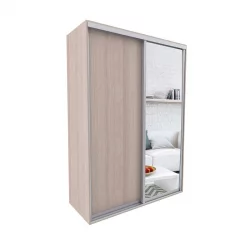 Шкаф с зеркалом Акцент-Сим ДЗ 1000х600  Ясень шимо светлый