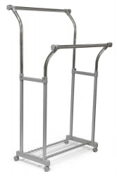 Вешалка на колёсиках CH-4375 85-145x44x102-170 см, серый/хром