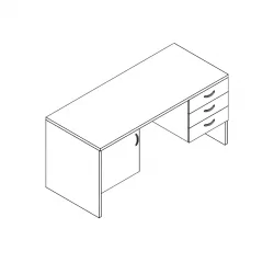 Стол преподавателя АЛц.СПД-1 Бук бавария