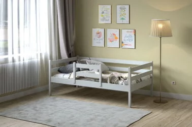 Детская кровать для девочки RooRoom VK-1с Серая