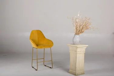 Стул барный Kent (Б) Грей/Линк Золото