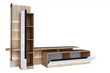 Тумба ТВ Кёльн ЛД.674.010.000 Дуб Золотой/Белый