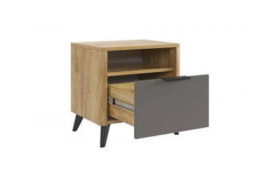 Тумба прикроватная Адам MSA-01 дуб крафт золотой/графит