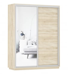 Шкаф-купе двухдверный Экспресс Дуо Медиум 1600х2400h Дуб сонома