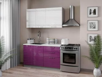 Кухонный гарнитур 2000 Анастасия №4 Белый Ежевика