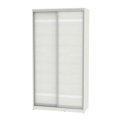 Шкаф-купе белый B-220х120х60-3(ВД-D9D9)