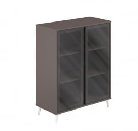 Шкаф средний со стеклом Sirio SR.322.WF.GLB Вольфрам