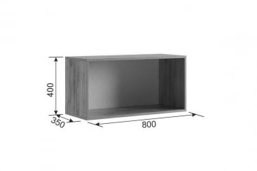 Антресоль двухдверная Бери MPR-025 Дуб крафт золотой/графит