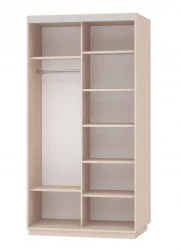 Шкаф-купе двухдверный Экспресс Дуо 1200х2200h Париж/Белый снег