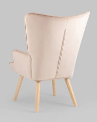 Кресло Хью велюр Бежевый