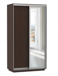 Шкаф-купе двухдверный Экспресс Дуо Медиум 1200х2400h Венге