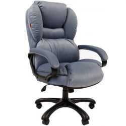 Кресло руководителя CHAIRMAN 434 HOME велюр Голубой
