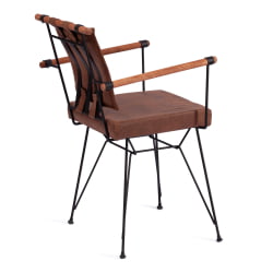 Стул PRIX (mod. 291) металл/экокожа, 53 x 57 x 80.5 см, brown (коричневый) PY-291