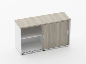 Тумба-купе для рабочего модуля Deka 9.02.125 Дуб Сантана светлый/Белый