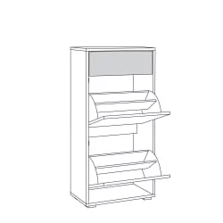 Комод Куба 13.114 Дуб сонома-белый премиум