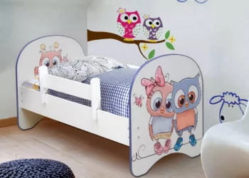 Кровать детская с фотопечатью без ящика 800*1900 Совята