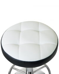 Табурет барный DOBRIN BRUNO (бело-черный) 2 шт