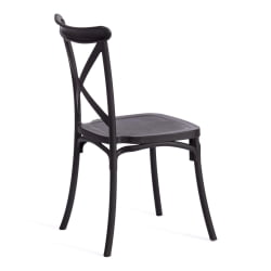 Дизайнерский стул CROSS (mod. PL24) пластик, 48 х 58 х 89 см, Black (черный) 05