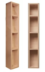 Узкий шкаф в прихожую Хоп Шелф Молочный дуб