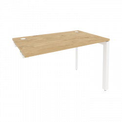 Стол-приставка на П-образном м/к к опорным элементам ONIX O.MP-SPR-2.7 Тиквуд Светлый/Белый