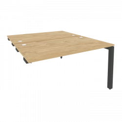 Стол-приставка двойной на П-образном м/к к опорным элем. ONIX O.MP-D.SPR-3.8 Тиквуд Светлый/Антрацит