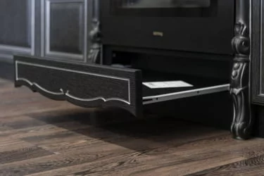 Кухонный гарнитур угловой Италия №07 Черный Дуб темный