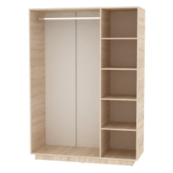 Шкаф распашный Аврора(H22_M)1872х1351х540(ЯШС)