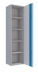 Пенал Палермо Юниор 02 Белый глянец Ясень шимо светлый Синий