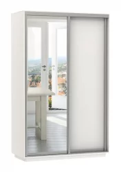 Шкаф-купе белый Экспресс Хит Медиум Белый снег