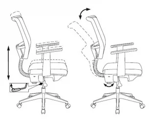 Кресло для оператора Бюрократ CH-535 Черный