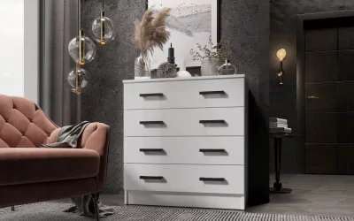 Комод в гостиную Белый