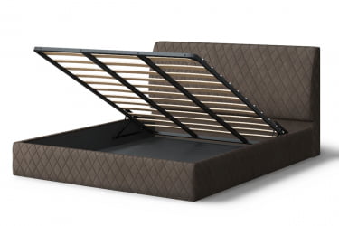 Кровать Хилтон, 2000x1600 мм, коричневый