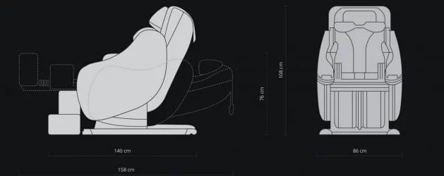 Массажное кресло Duet Navy Blue