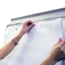 Доска-флипчарт магнитно-маркерная BRAUBERG держатели для бумаг (70х100 см)