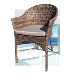 Плетеное кресло AFM-353CL Beige + подушка