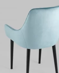 Стул Джоан велюр Пыльно-голубой