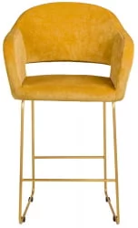 Стул барный Oscar (Б) Желт/ЛинкЗолот