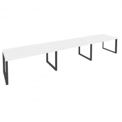 Стол переговорный (3 столешницы) ONIX O.MO-PRG-3.4 Белый Бриллиант/Антрацит