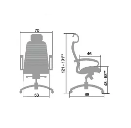 Кресло руководителя Samurai KL-2.04 Черное