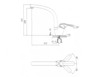 Смеситель GRANULA 2024 Песок