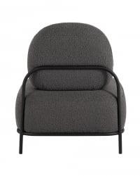 Кресло Стоун 1 ткань букле Темно-серый
