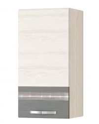 Шкаф кухонный (прав) Графит 74.03 Сосна Астрид /Ваниль/Графит