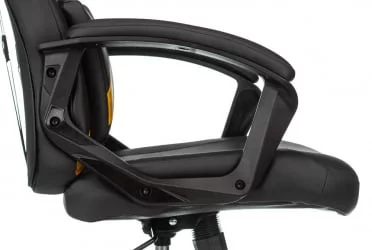 Геймерское кресло Бюрократ ZOMBIE DRIVER Черный-желтый
